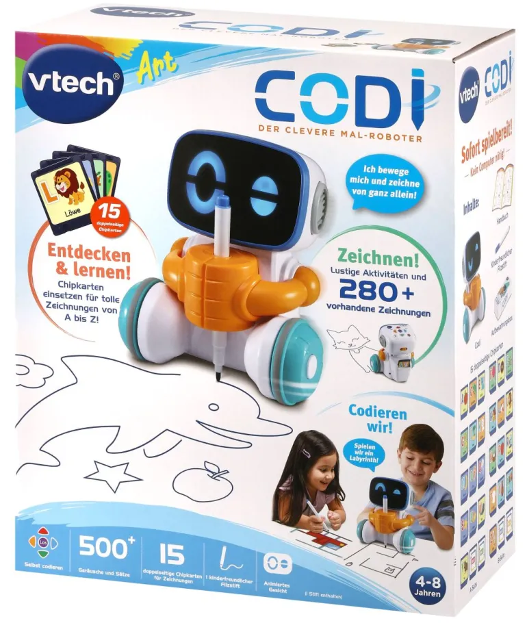 VTech® - Codi, der clevere Mal-Roboter | Teddy Toys Kinderwelt