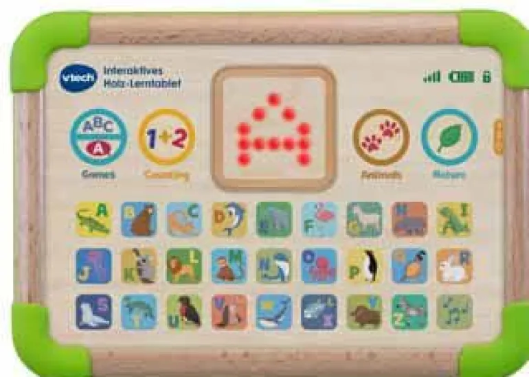 Vtech® Baby - Interaktives Holz-Lerntablet | Teddy Toys Kinderwelt