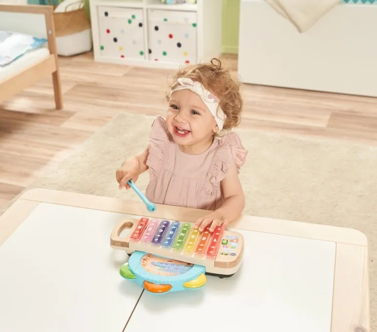 VTech® Baby - Interaktives Holz-Xylofon mit Tamburin | Teddy Toys Kinderwelt
