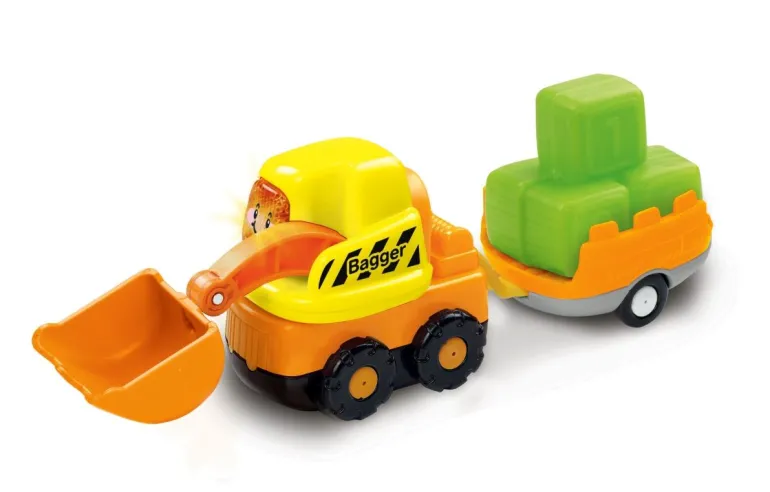 VTech? Tut Tut Baby Flitzer - Bagger & Anh?nger | Teddy Toys Kinderwelt