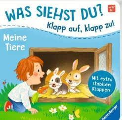 Was siehst du? Klapp auf, klapp zu! Meine Tiere | Teddy Toys Kinderwelt