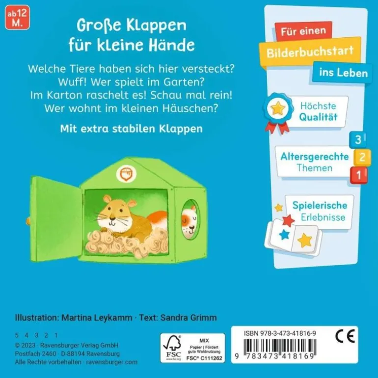 Was siehst du? Klapp auf, klapp zu! Meine Tiere | Teddy Toys Kinderwelt