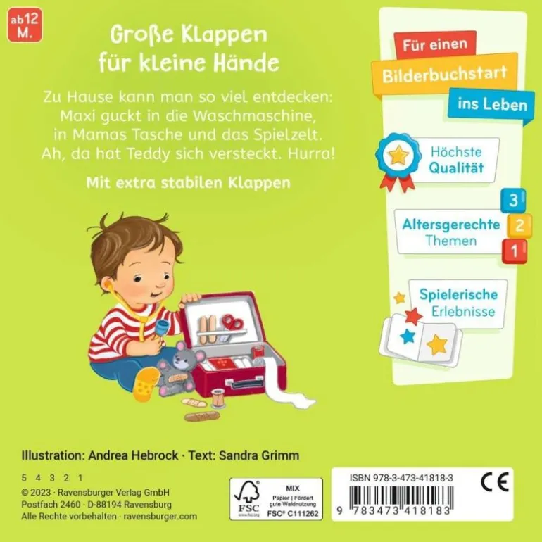 Was siehst du? Klapp auf, klapp zu! Mein Zuhause | Teddy Toys Kinderwelt