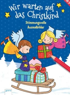 Wir warten auf das Christkind Stimmungsvolle Ausmalbilder | Teddy Toys Kinderwelt