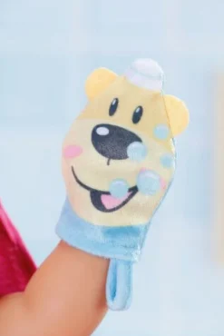Zapf 830635 BABY born Bath Kapuzenhandtuch & Schwamm | Teddy Toys Kinderwelt
