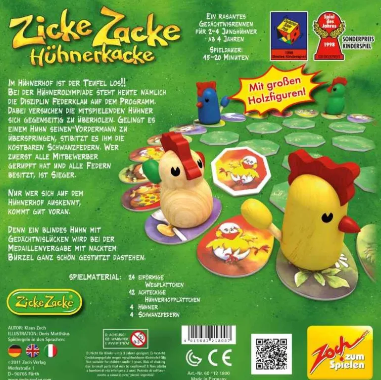Zoch - Zicke Zacke Hühnerkacke | Wissens- & Quizspiele | Spiele | Spielzeug | Teddy Toys Kinderwelt