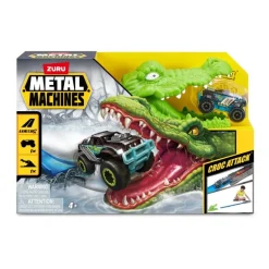 Zuru Metal Machines - Spielset Krokodilangriff Rennbahn + Auto | Teddy Toys Kinderwelt